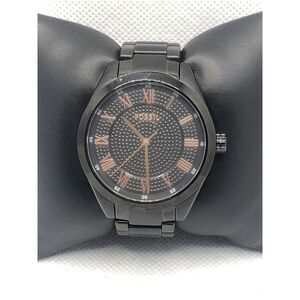 Fossil BQ1668 Unisex Stainless Steel Analog Black Dial Quartz Wrist Watch LP394